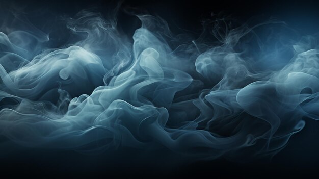 Abstract swirling smoke art