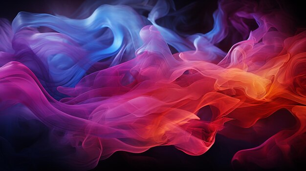 Abstract swirling smoke art