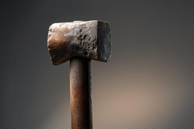 Photo abstract symbolic worker tool hammer