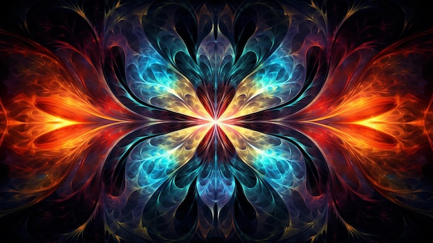 Abstract Symmetrical Painting Background