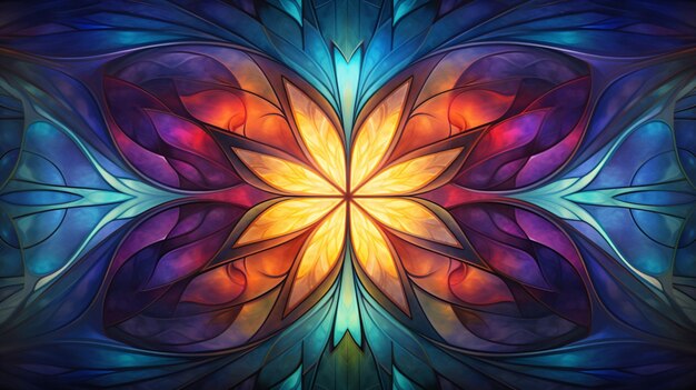 Abstract Symmetrical Painting Background