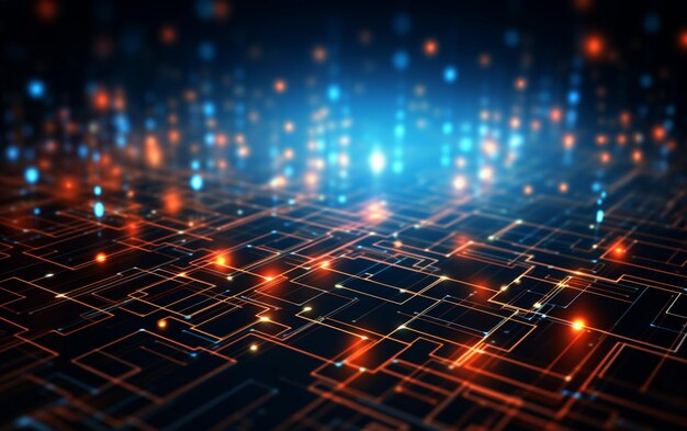 抽象的な技術の背景の抽象的な技術の粒子