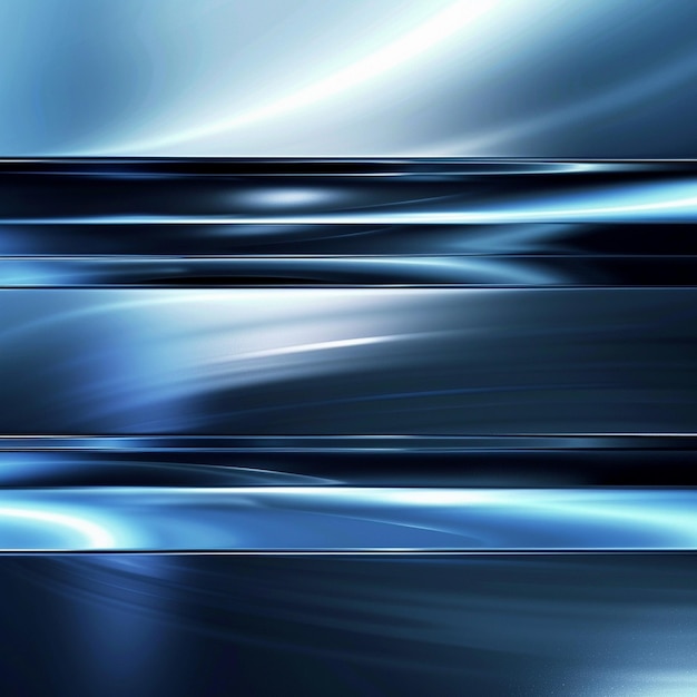 Abstract Technology Background Blue and Silver with Blurry Lines