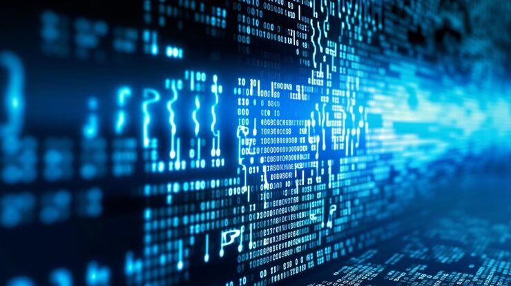 Photo 软件开发人员和计算机脚本编程代码的抽象技术背景 生成人工智能