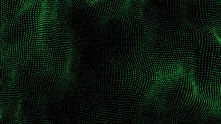 Photo abstract technology background with connecting dots and lines network concept data technology
