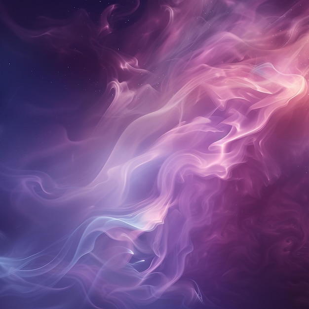 Abstract Technology Background with Purple and Blue Smoke Swirl