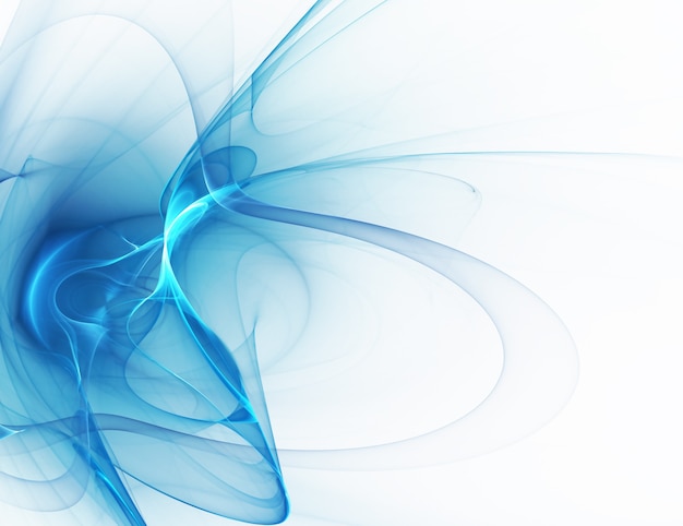 Abstract technology background with smooth blue lines