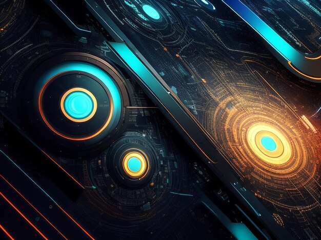 Abstract Technology Background