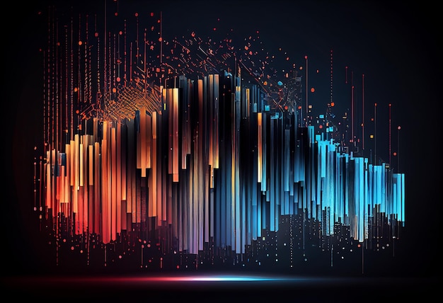 Abstract technology big data background concept Generate Ai