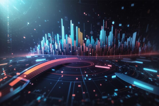 Abstract technology big data background concept