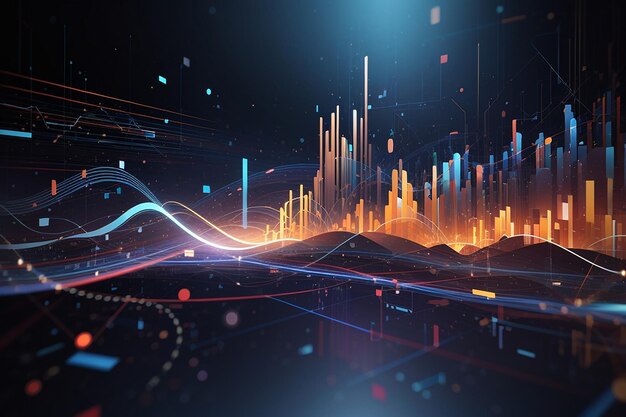 Abstract technology big data background concept