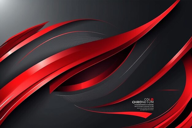 Abstract technology geometric red color shiny motion background Template with header and footer for brochure
