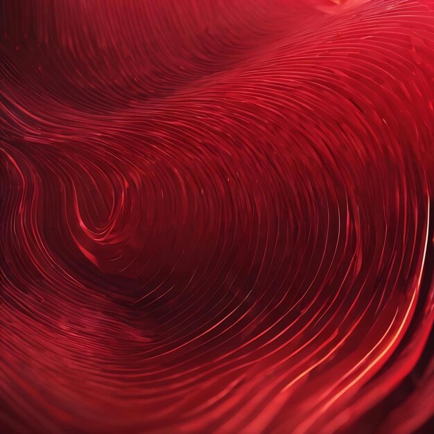 Abstract technology red background concept with gradient and wave lines digital effect for presentat