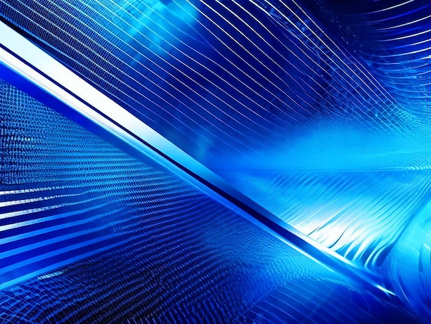 Abstract technology shiny lines mesh blue banner background free download