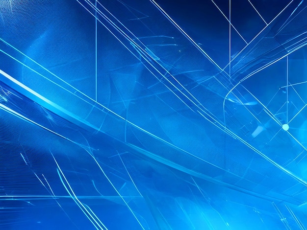 Abstract technology shiny lines mesh blue banner background