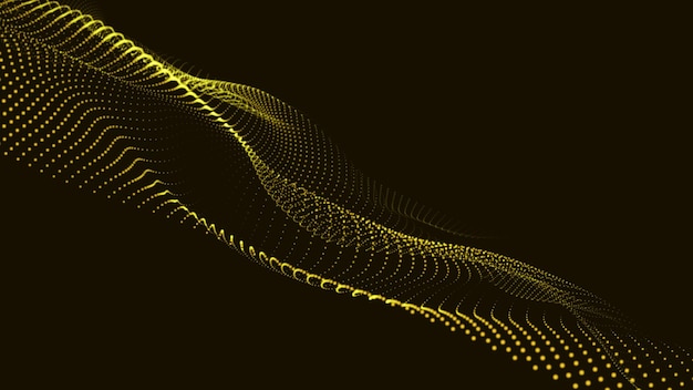 Abstract technology wave Looping animated background made with trapcode form Abstract digital forms background Trapcode Form Glowing Dots and Lines Background