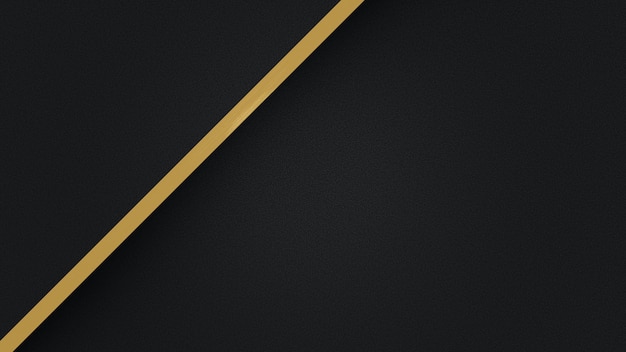 Abstract template black triangle background with striped lines golden. Luxury style