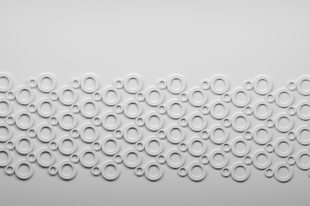 Abstract template for text with white repeating rings. 