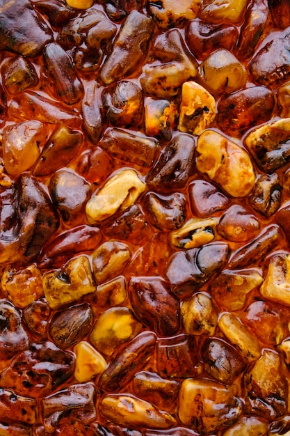 Abstract texture and background of amber stone