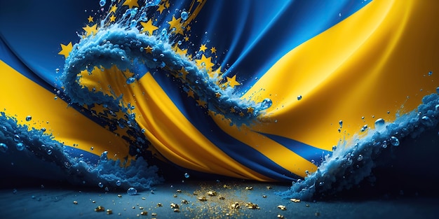 Abstract texture in blue and yellow Abstract blue and yellow backgroundxAAbstract blue and yellow backgroundxAAbstract blue and yellow background
