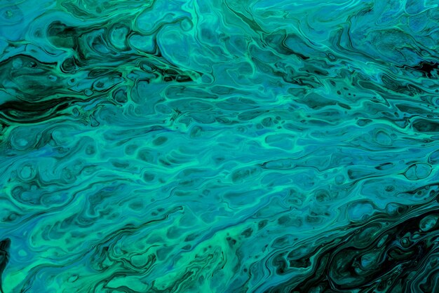 Abstract texture of liquid acrylic art. Part of image.