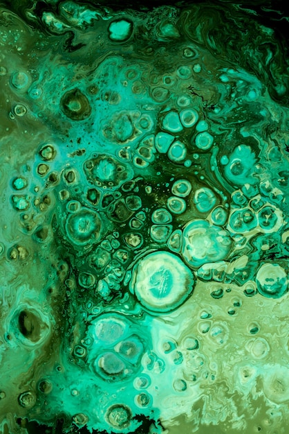 Abstract texture of liquid acrylic art. Part of image.