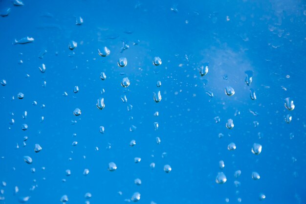 Abstract texture water drops on glass