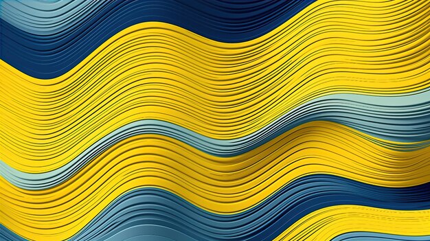 Abstract Textured Design YellowBlue Fusion