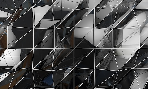 抽象的なテクスチャ ポリゴン背景。黒の二乗とブロックの背景の幾何学的なデザイン。