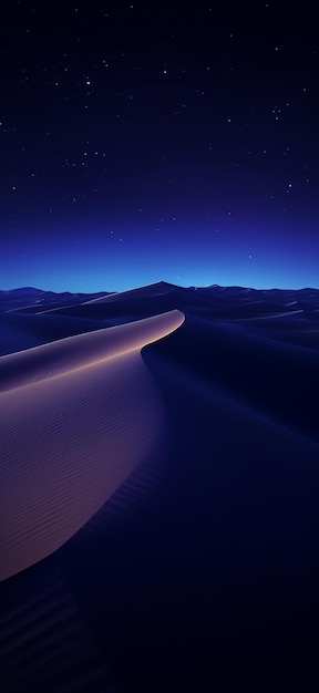 写真 暗い青い砂漠の背景を抽象化する