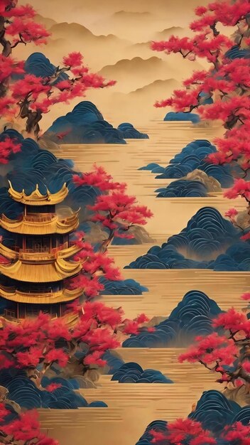 Abstract traditional chinese pattern background