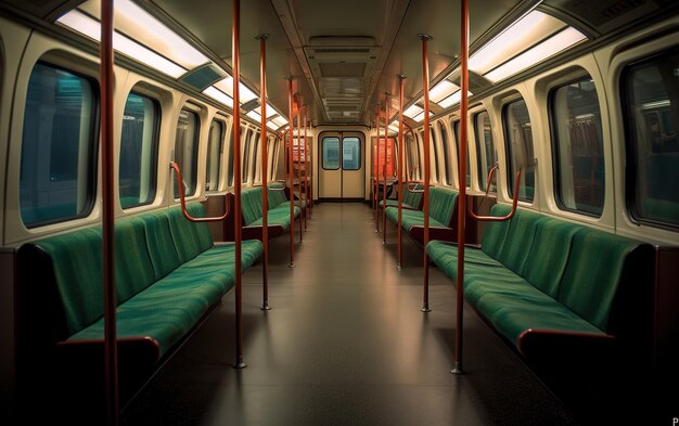 абстрактные сиденья в поезде