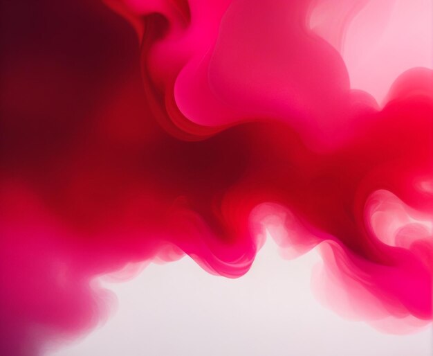 Abstract transparent red color smoke festival art