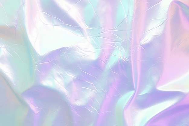 Abstract trendy holographic background Real texture in pale violet pink and mint colors with scratches and irregularities