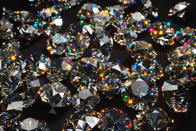 写真 アブストラクト スタイリッシュなスパークリングダイヤモンド ボケ背景