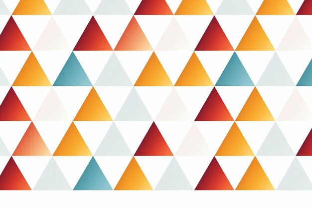 Photo abstract triangle and rhombus pattern seamless white background vector