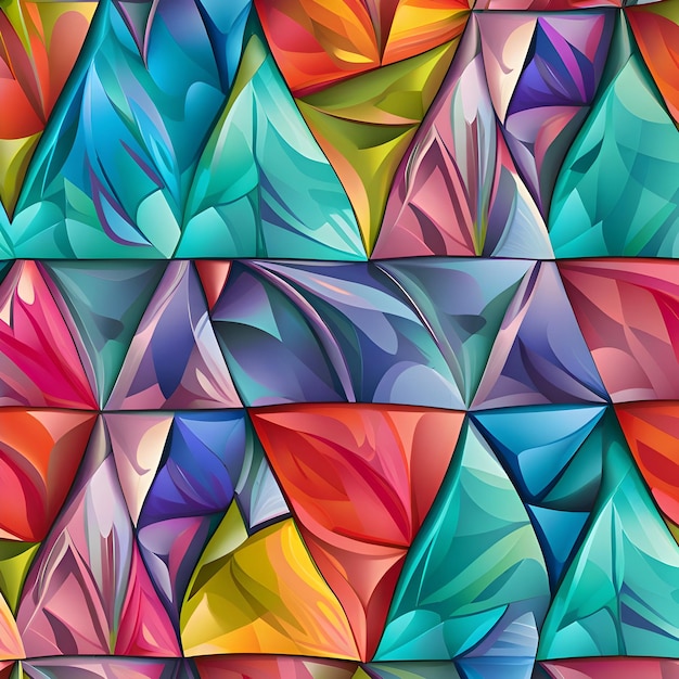 Abstract triangles background