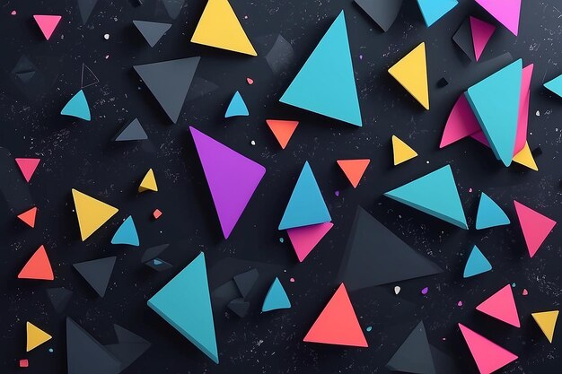 Abstract triangles background