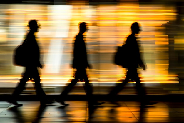 Abstract Trio zakenlieden die zich voorbereiden op een kantoorvergadering