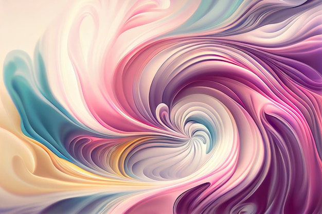 Abstract twirling pastel colors as background wallpaper header