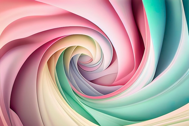 Abstract twirling pastel colors as background