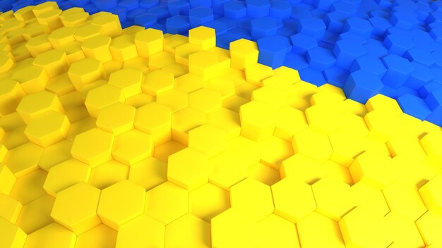 Abstract ukraine geometric background