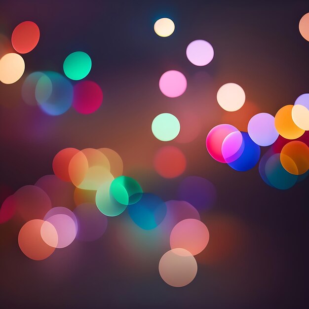 Abstract unfocused multicolored Christmas holiday lights Blurred bokeh glitter sparkle celebration