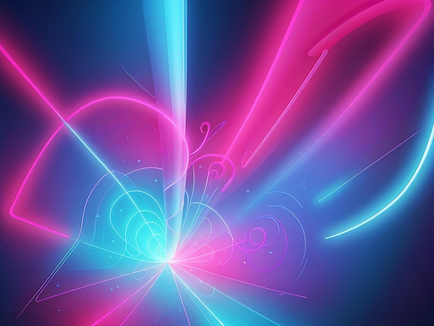 abstract unique futuristic background glowing neon moving high speed wave lines effect Generative A