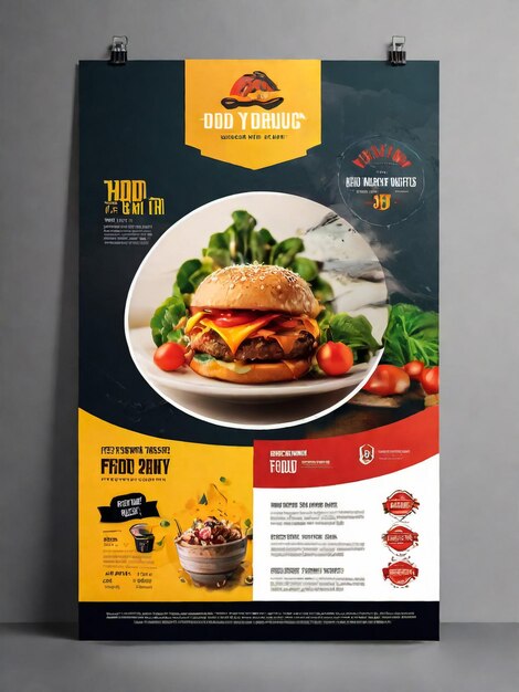 Abstract Unique Restaurant Flyer Template