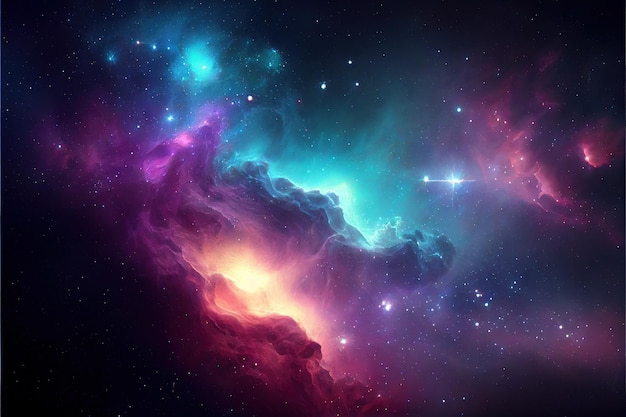 Photo abstract universe background