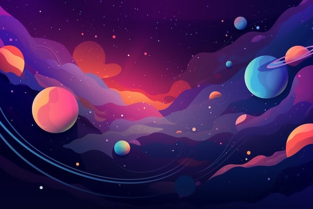 Photo abstract universe background