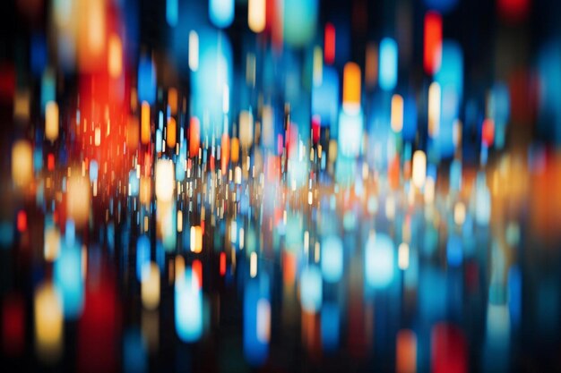 abstract urban night light bokeh