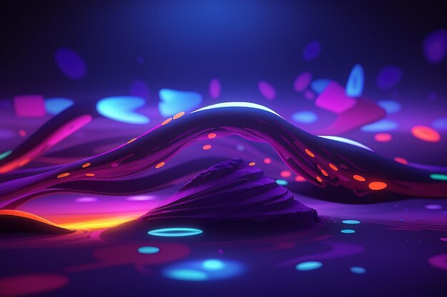 Abstract uv ultraviolet light composition