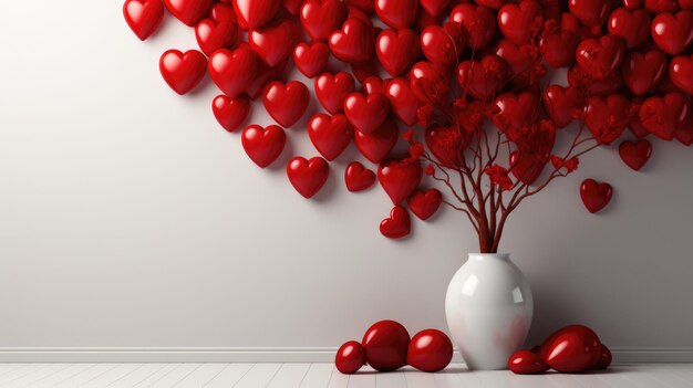 Abstract Valentine's day background Concept Copy Space